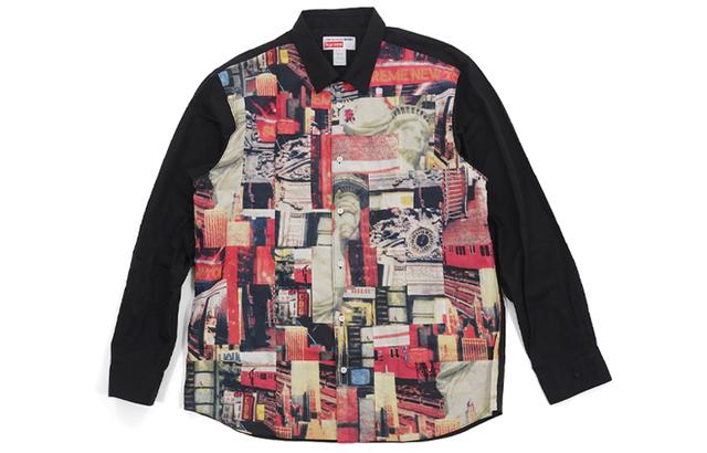 Supreme FW18 x Comme des Garcons SHIRT Patchwork Button Up Shirt Multicolor