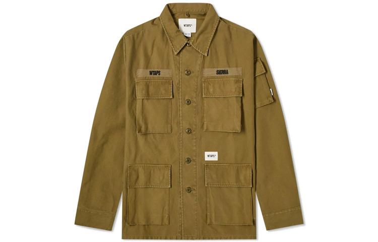 WTAPS Jungle Ls 01 Shirt. Cotton. Satin