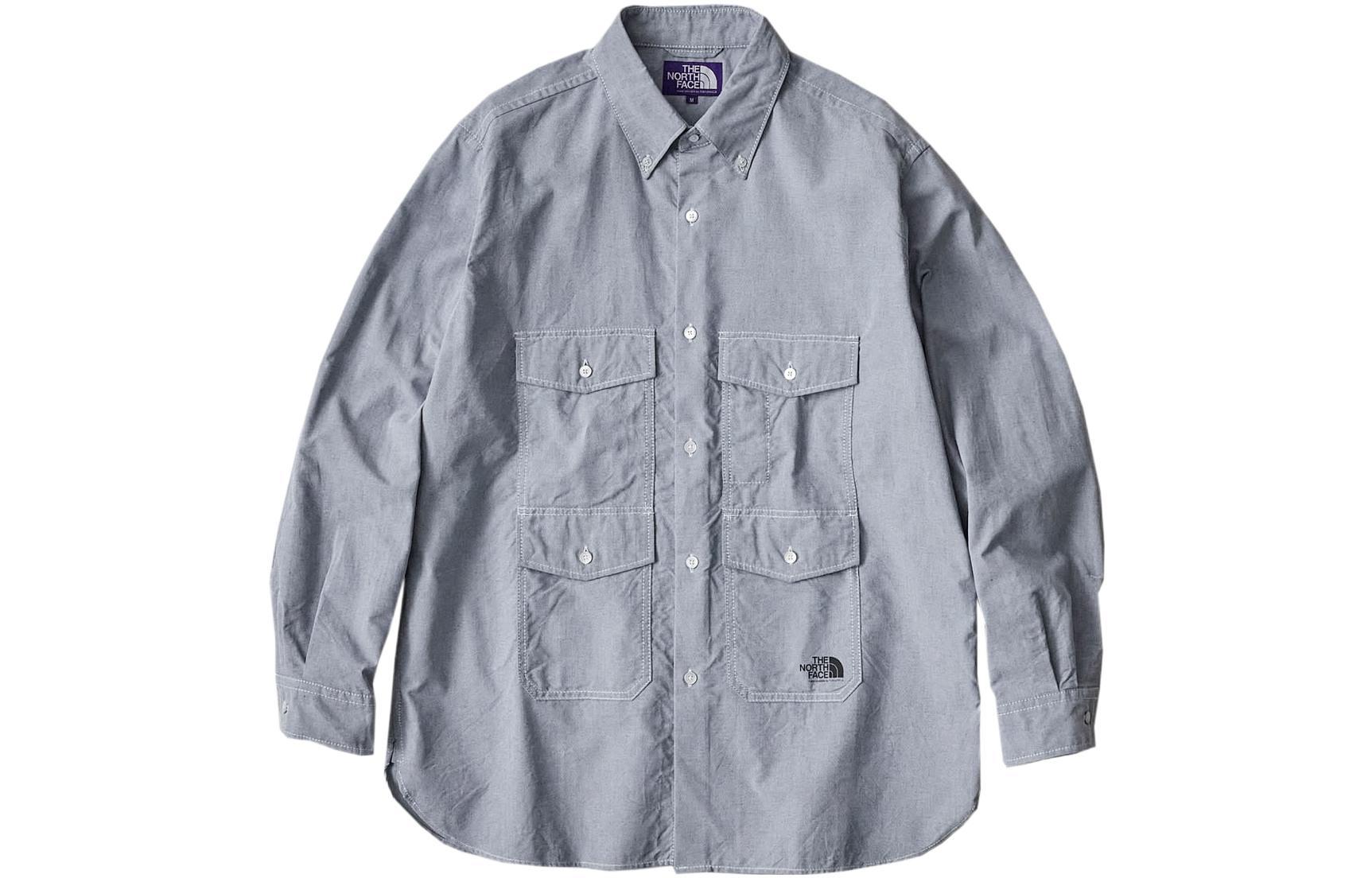 THE NORTH FACE PURPLE LABEL x nanamica Trail LS B.D. Shirtt