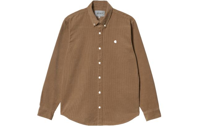 Carhartt WIP SS22 LS Madison Fine Cord Shirt Logo