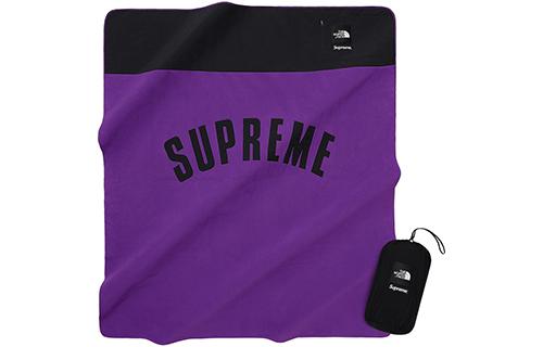 Supreme SS19 x The North Face Arc Logo Denali Fleece Blanket Purple