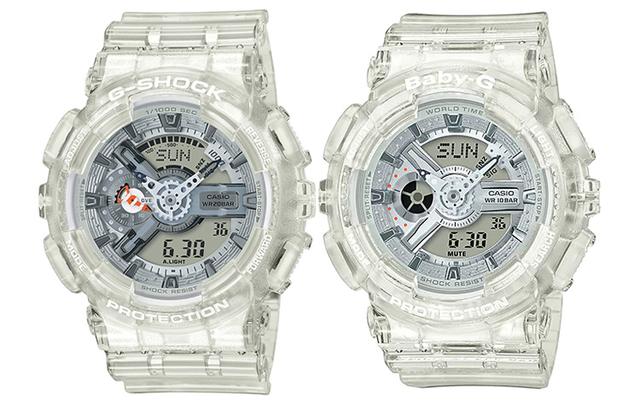 CASIO G-SHOCK BABY-G 200 55*51.2mm GA-110CR-7A+BA-110CR-7A