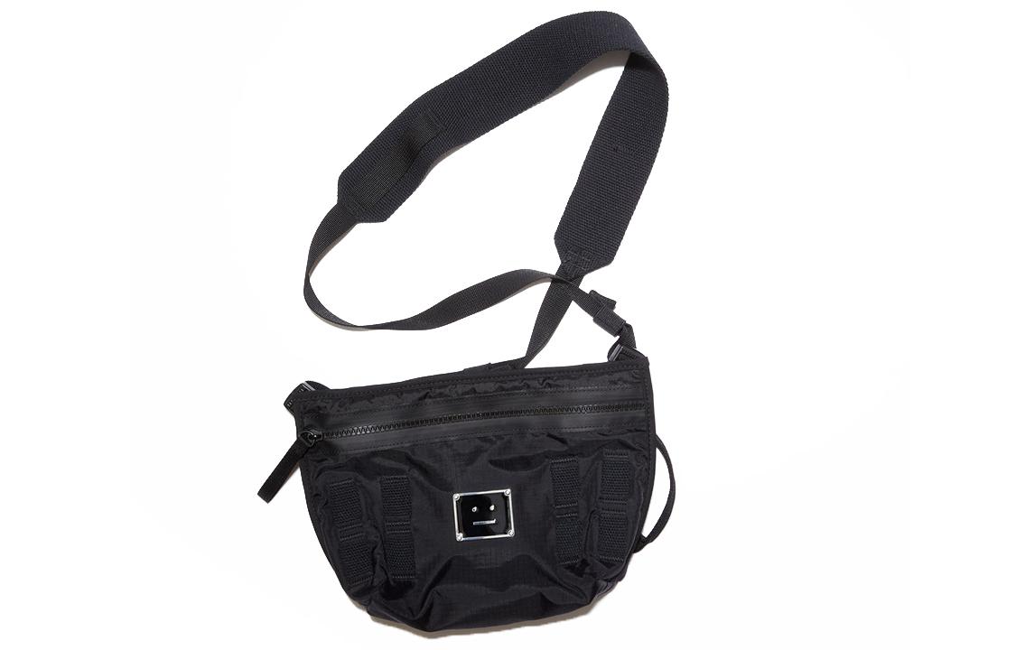 Acne Studios Logo crossbody bag black