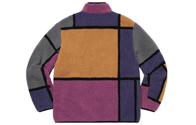 Supreme FW20 Week 8 Reversible Colorblocked Fleece Jacket