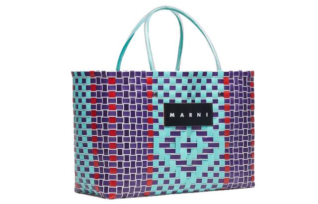 MARNI Marni Market EW Logo Tote