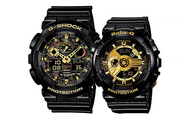 CASIO G-SHOCK BABY-G 55*51.2mm+46.3*43.4mm GA-100CF-1A9BA-110-1A