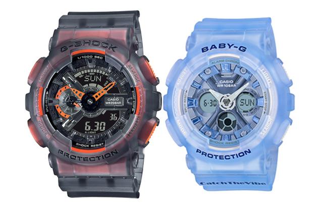 CASIO G-SHOCK BABY-G GA-110LS-1A+BA-130CV-2APR