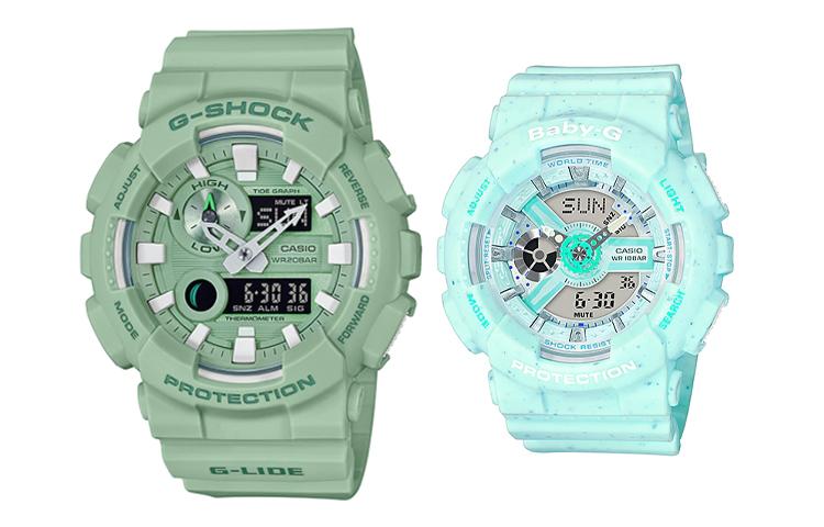 CASIO G-SHOCK BABY-G GAX-100CSB-3A+BA-110PI-2A