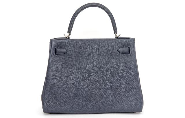 HERMES Kelly 28 Togo 2Z Bleu Nuit