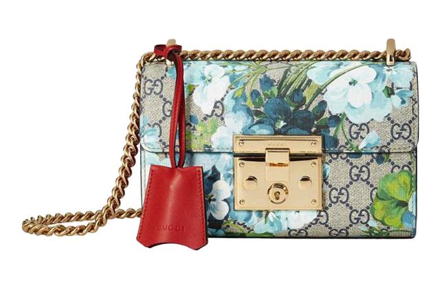 GUCCI Padlock GG Blooms Logo