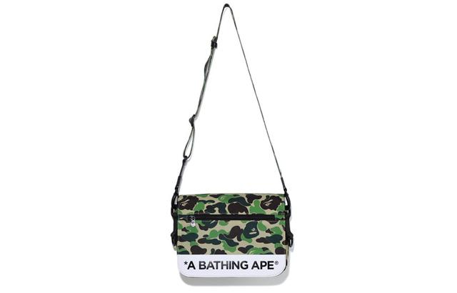 A BATHING APE Bape ABC CAMO DOUBLE STRAP BAG