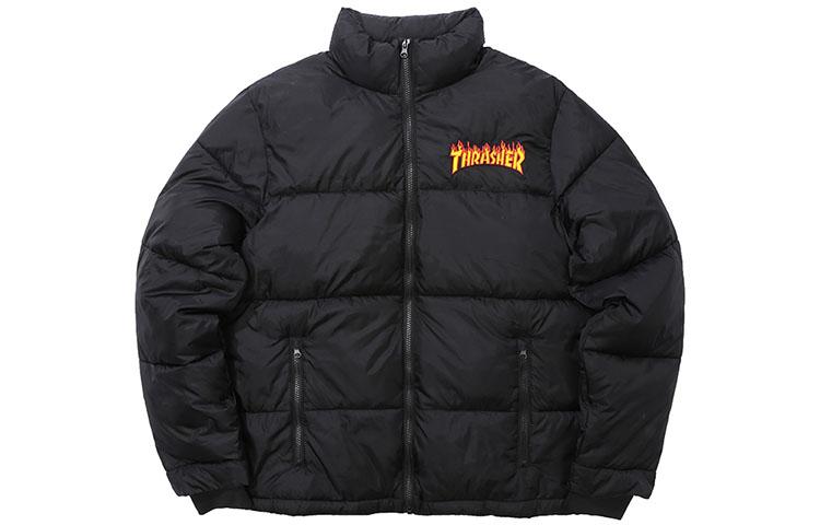 Thrasher Puffer Jacket Logo