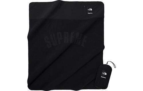 Supreme SS19 x The North Face Arc Logo Denali Fleece Blanket Black
