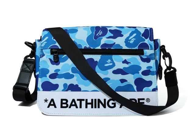 A BATHING APE Bape ABC CAMO DOUBLE STRAP BAG