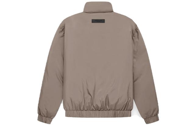 Fear of God Essentials SS22 Half Zip Puffer Desert Taupe Logo