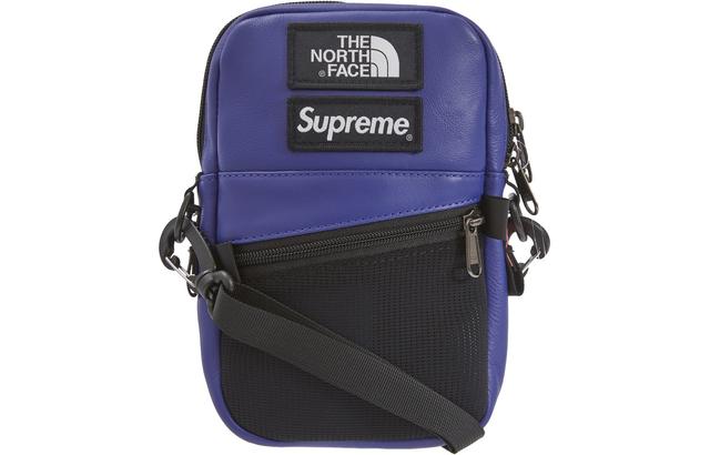 Supreme FW18 x The North Face Leather Shoulder Bag Logo