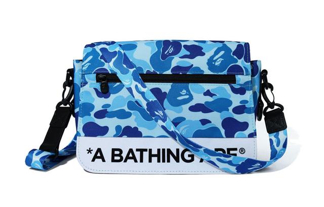 A BATHING APE Bape ABC CAMO DOUBLE STRAP BAG