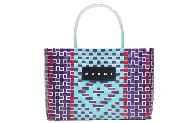 MARNI Marni Market EW Logo Tote