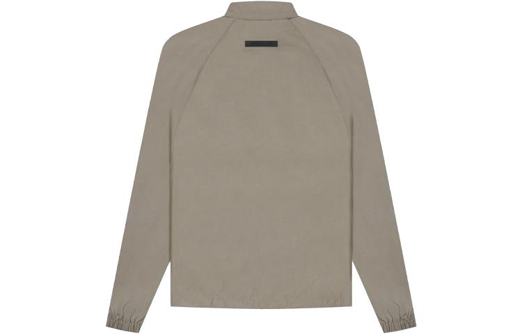 Fear of God Essentials SS21 Half Zip Track Jacket Taupe Logo