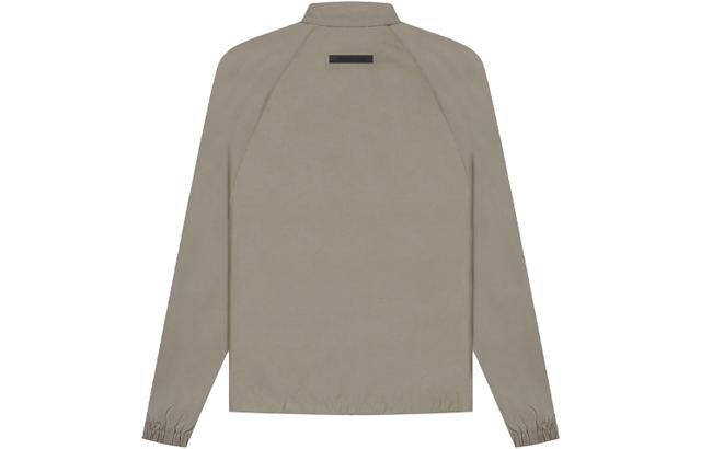 Fear of God Essentials SS21 Half Zip Track Jacket Taupe Logo