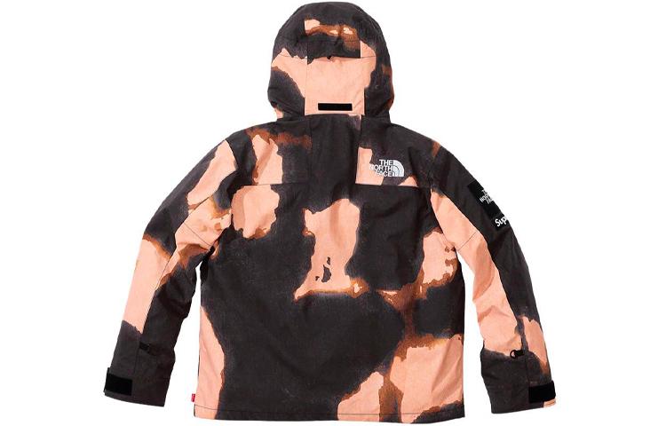 Supreme Week 17 x The North Face Bleached Denim Print Mountain Jacket