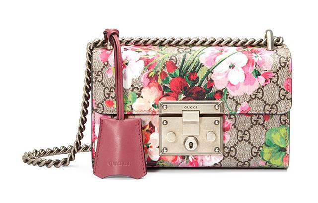 GUCCI Padlock GG Blooms Logo