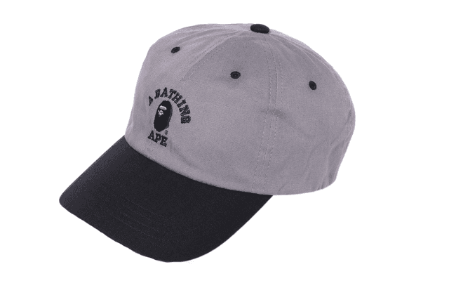 A BATHING APE COLLEGE PANEL CAP logo