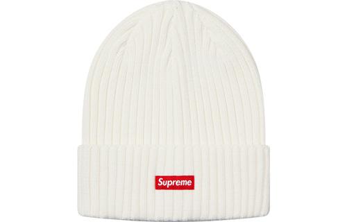 Supreme SS19 Overdyed Beanie White Box Logo -