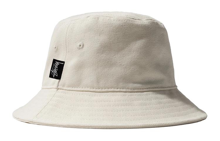 Stussy x CDG CANVAS BUCKET HAT Logo