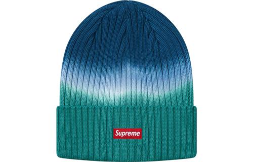 Supreme SS19 Overdyed Beanie Navy Box Logo