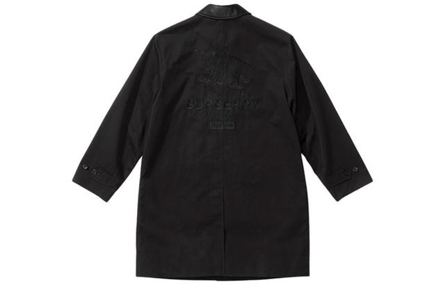 Supreme SS22 Week 3 x Burberry Burberry Leather Collar Trench Logo