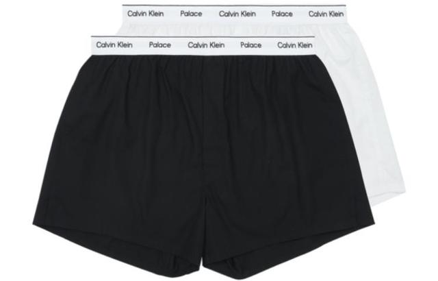 PALACE x Calvin Klein CK1 Palace Woven Boxer 2pk Classic White Black 12