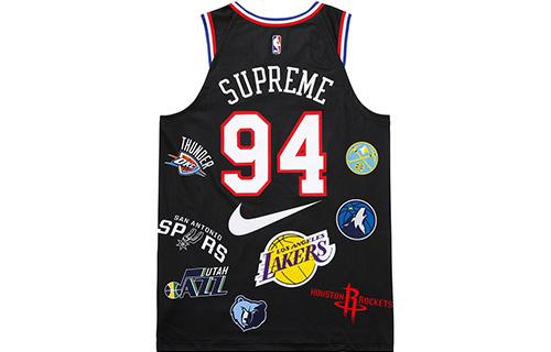 Supreme x Nike NBA Teams Authentic Jersey Black NBA