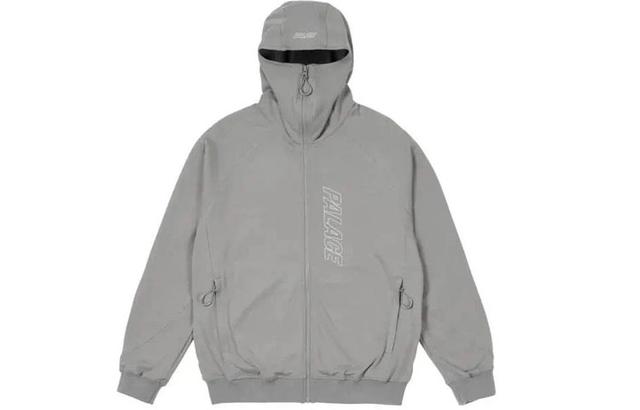 PALACE FW21 Tech Fleece Hood Jacket Grey Logo