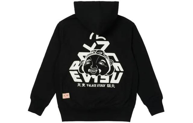 PALACE x EVISU FW21 Tri-Godhead Hood Black