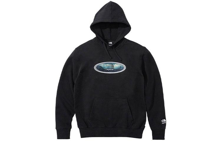 Supreme Week 9 x THE NORTH FACE FW21 TNF Lenticular Mountains Hooded Sweatshirt Logo