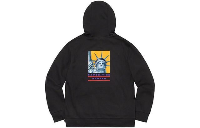 Supreme x THE NORTH FACE FW19 Week 10 Statue of Liberty Hooded Sweatshirt Black