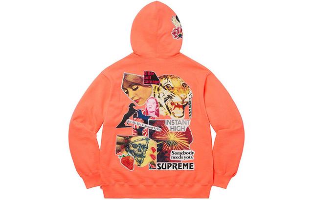 Supreme SS22 Week 11 Instant High Patches Hooded Sweatshirt