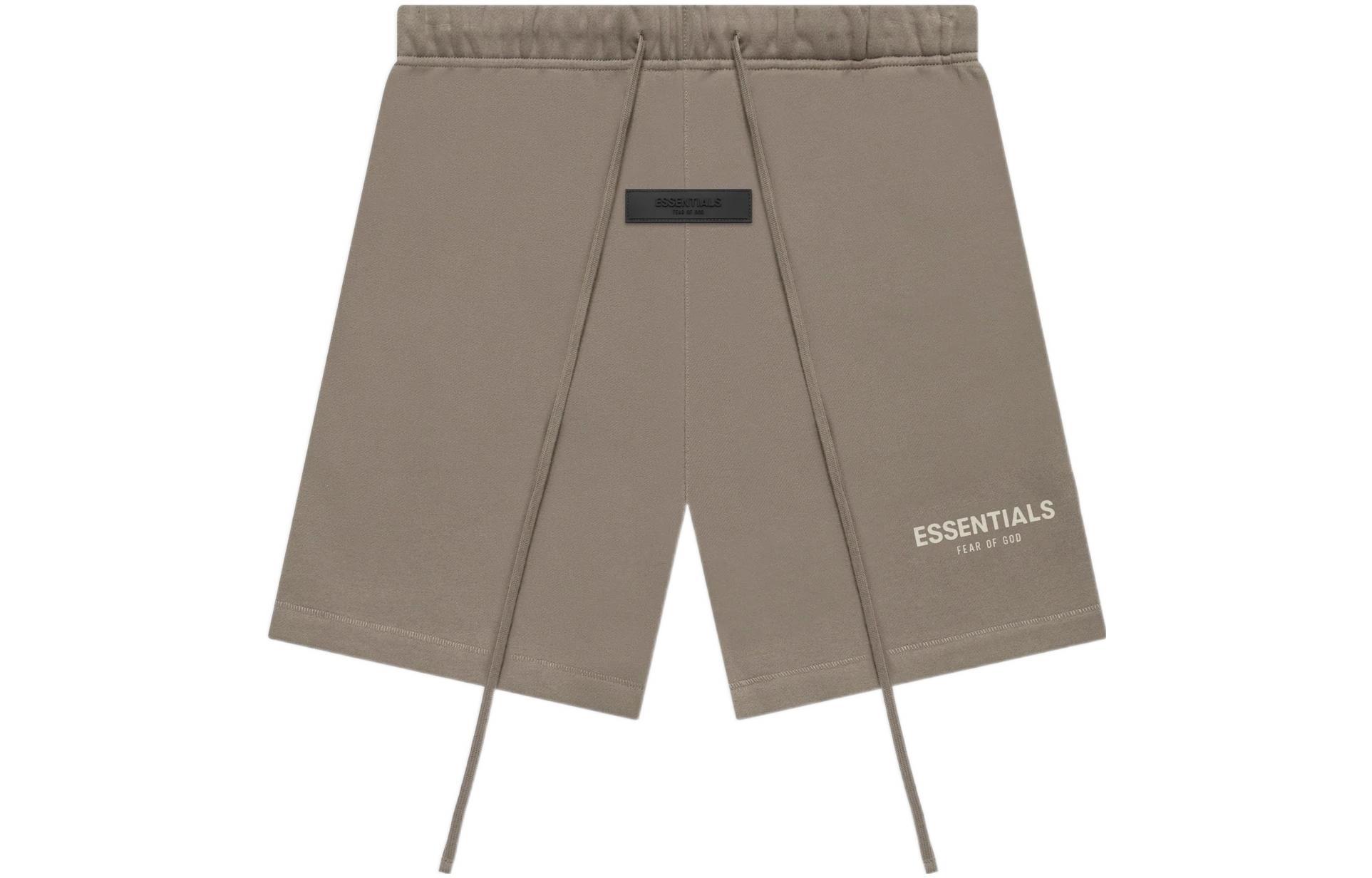 Fear of God Essentials SS22 Shorts Desert Taupe Logo