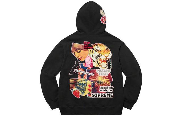 Supreme SS22 Week 11 Instant High Patches Hooded Sweatshirt