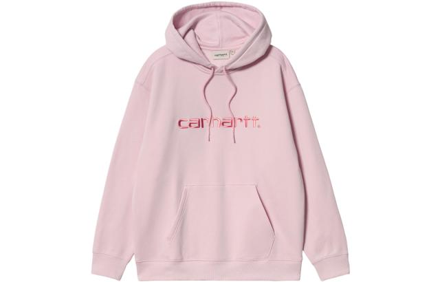 Carhartt WIP W' Hooded Carhartt Sweatshirt Pink Logo
