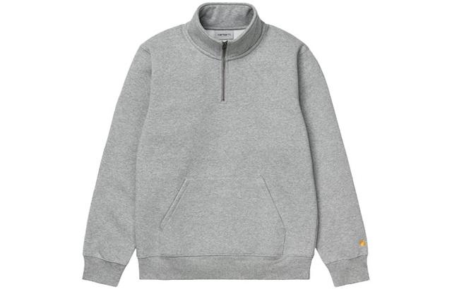 Carhartt WIP Chase Neck Zip Sweatshirt Grey