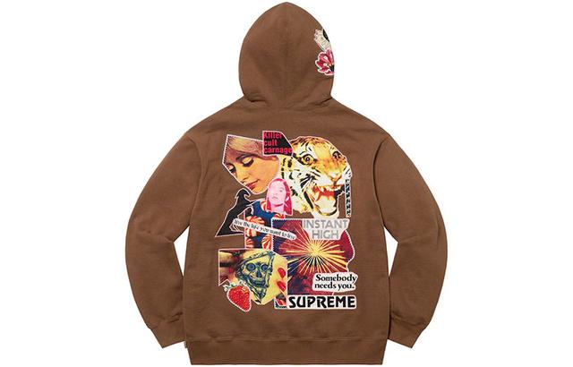 Supreme SS22 Week 11 Instant High Patches Hooded Sweatshirt