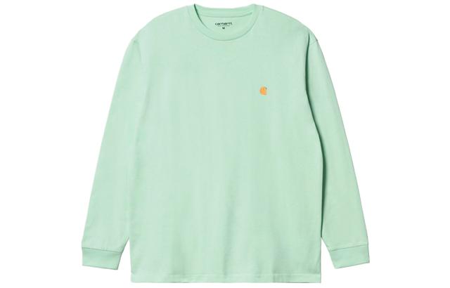 Carhartt WIP Chase Long Sleeve T-Shirt Pale Quartz Logo T