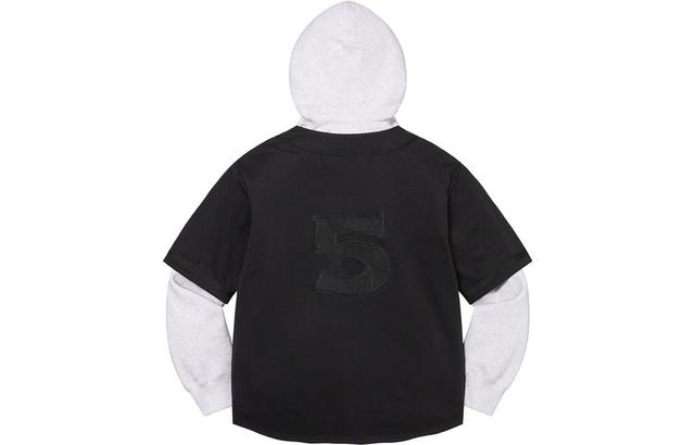 Supreme SS22 Week 16 Baseball Jersey Hooded Sweatshirt