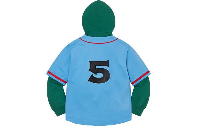 Supreme SS22 Week 16 Baseball Jersey Hooded Sweatshirt
