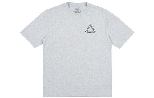 PALACE Bones T-Shirt Grey Marl LogoT