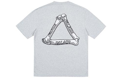 PALACE Bones T-Shirt Grey Marl LogoT