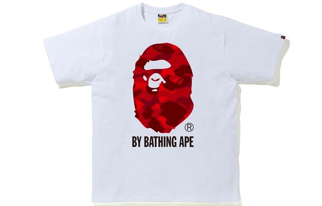 A BATHING APE BAPE Color Camo By Bathing Ape Tee T