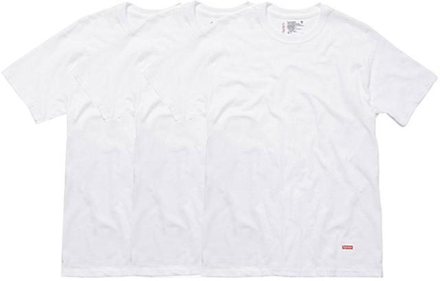 Supreme Hanes Tagless Tees (3 Pack) White T 3